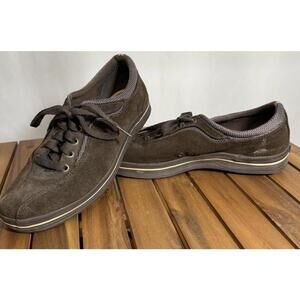 VTG Keds Shoes Mens Size 8 Brown Suede Lace Up Low Top Casual Comfort Walking